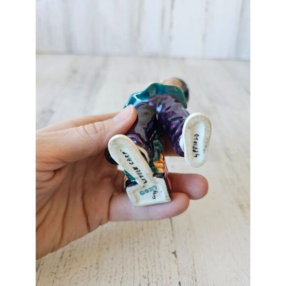 Gort yellow little carp vintage girl figurine priolo statue girl - Picture 9 of 10